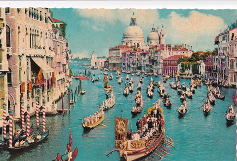 AK Venezia. Canal Grande e Regata storica.