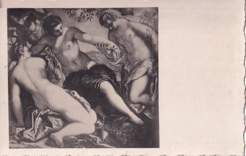AK Venezia. Palazzo Ducale. Mercurio e le tre grazie. Tintoretto.