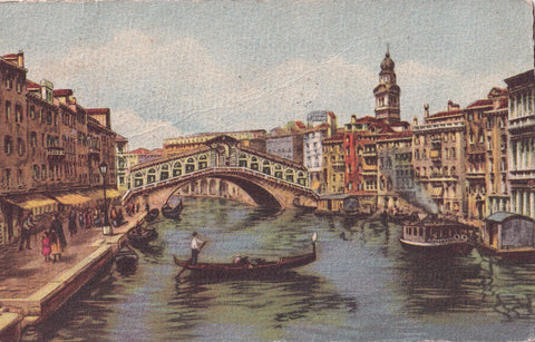 AK Venezia. 4. Canal Grande Ponte di Rialto.