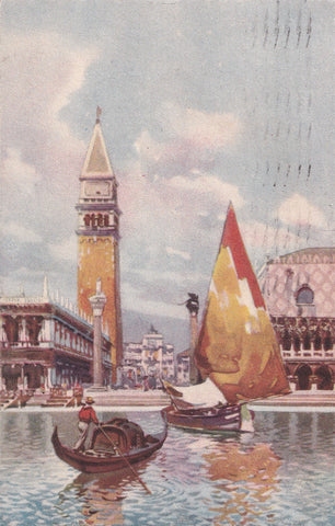 AK Venezia - Piazzetta S. Marco dalla Laguna.