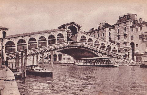 AK Venezia - Ponte di Rialto. (1936)