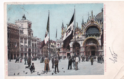 AK Venezia - Chiesa di S. Marco e Torre dell'Orologio.