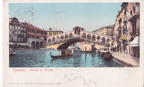 AK Venezia Ponte di Rialto.