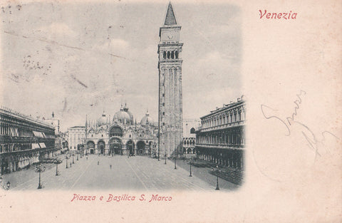 AK Venezia. Piazza e Basilica S. Marco.