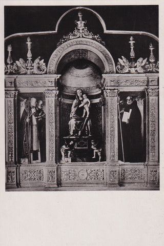 AK Venezia - 45 Basilica di Maria Gloriosa dei Frari. Giovanni Bellini - La Vergine col Bambino e putti musicanti fra quattro Santi.