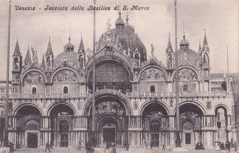 AK Venezia - Facciata della Basilica di S. Marco.