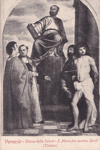 AK Venezia - Chiesa della Salute - S. Marco fra quattro Santi. (Tiziano)