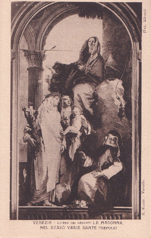 AK Venezia - Chiesa dei Gesuati La Madonna. Nel Basso varie Sante (Tiepolo)