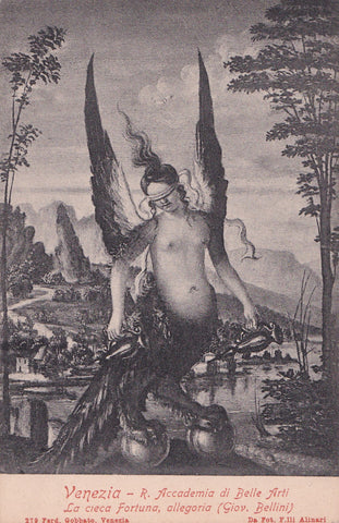 AK Venezia - R. Accademia di Belle Arti. la cieca Fortuna, allegoria (Giov. Bellini)