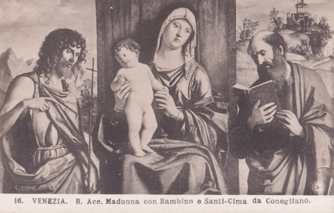 AK Venezia. R. Acc. Madonna con Bambino e Santi - Cima da Conegliano.