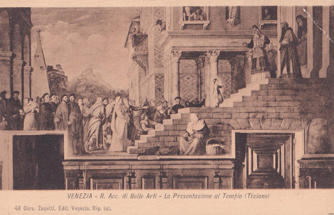 AK Venezia - R. Accad. di Belle Arti - La Presentazione al Tempio (Tiziano)
