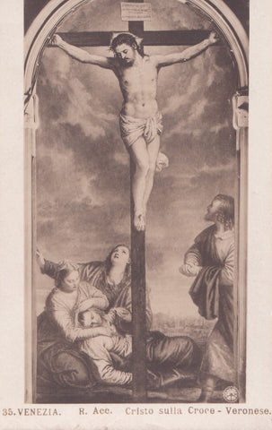 AK Venezia. R. Acc. Cristo sulla Croce - Veronese.