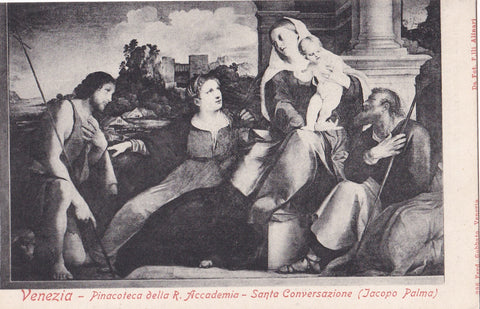AK Venezia - Pinacoteca della R. Accademia - Santa Conversazione (Jacopo Palma)