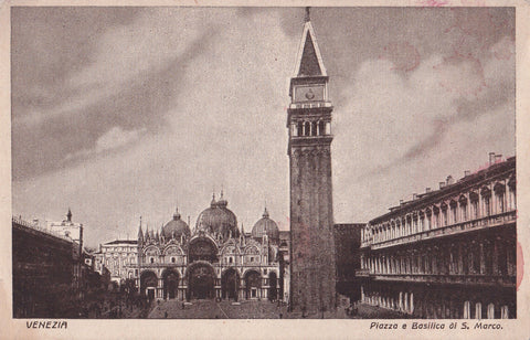 AK Venezia. Piazza e Basilica di S. Marco.