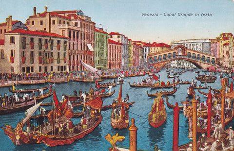 AK Venezia - Canal Grande in festa.
