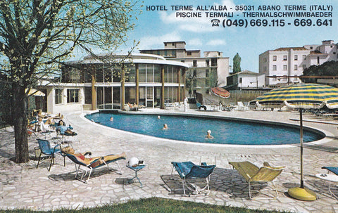 Kalender 1975 Abano Terme Hotel Terme All'Alba.