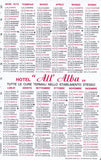 Kalender 1975 Abano Terme Hotel Terme All'Alba.