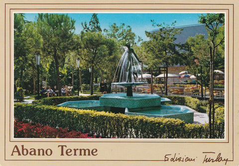 AK Abano Terme. Giardini dell'Azienda di Cura - Fontana dell'Arlecchino.