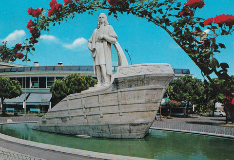 AK Abano Terme. Monumento a Cristoforo Colombo.