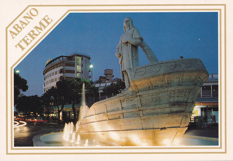 AK Abano Terme. Monumento a Cristoforo Colombo.