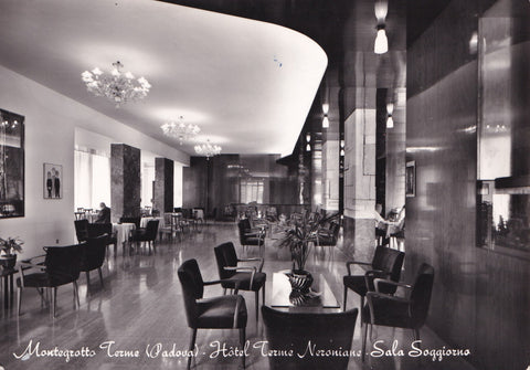AK Montegrotto Terme. Hotel Terme Neroniane Sala Soggiorno.