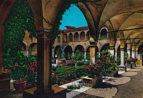 AK Abano Terme. Monastero Madri Benedettine di S. Daniele Chiostro.