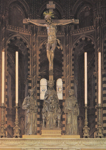 AK Padova. Basilica del Santo (Altare Maggiore) Bronzi del Donatello.