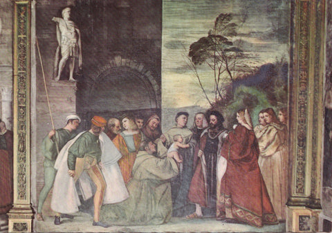 AK Padova Basilica del Santo. (Scoletta) Un neonato proclama l'innocenza della madre.