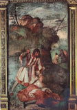 AK Padova Basilica del Santo (Scoletta) Il geloso che pugnala sua moglie - Tiziano.