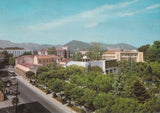 AK Abano Terme. Via Pietro d'Abano e giardini.