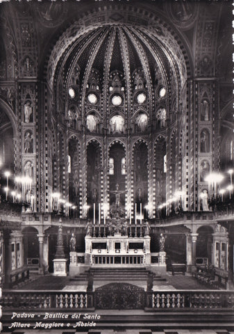 AK Padova. Basilica del Santo. Altare Maggiore e Abside.