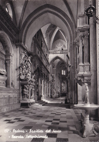 AK Padova. Basilica del Santo. Navata Settentrionale.