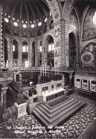 AK Padova. Basilica del Santo. Altare Maggiore e Abside.
