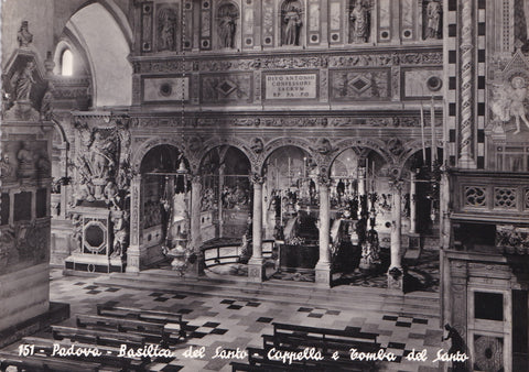 AK Padova. Basilica del Santo. Cappella e Tomba del Santo.