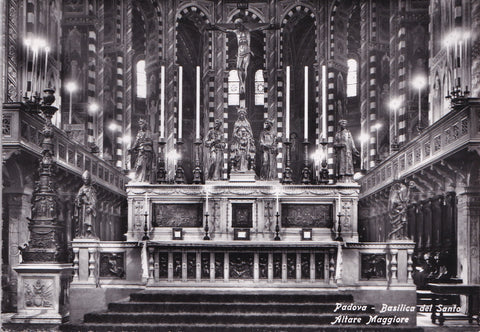 AK Padova. Basilica del Santo. Altare Maggiore.