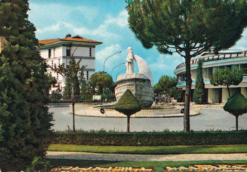 AK Abano Terme. Zona residenziale - Monumento a Cristoforo Colombo.