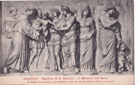 AK Padova. Basilica di S. Antonio I miracoli del Santo.