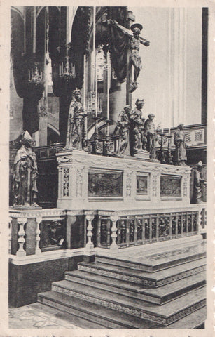AK Padova. Basilica del Santo Altare di Sant'Antonio coi bronzi di Donatello.