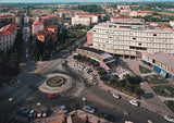 AK Abano Terme. Piazza Repubblica e panorama.