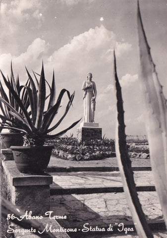 AK Abano Terme. Sorgente Montirone Statua di Igea.