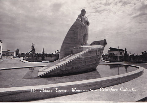 AK Abano Terme Monumento a Cristoforo Colombo.