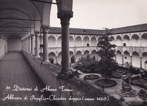 AK Dintorni di Abano Terme. Abbazia di Praglia. Chiostro doppio.