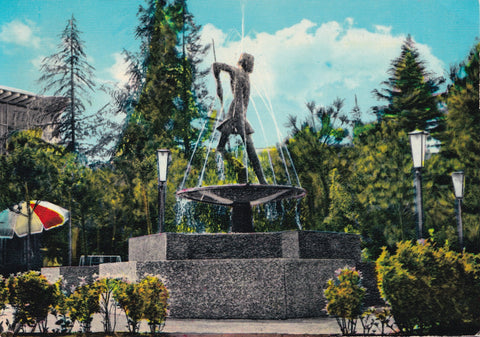 AK Abano Terme - Fontana dell'Arlecchino. (Bronzo di Amleto Sartori)