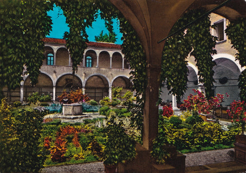 AK Abano Terme. Monastero Madri Benedettine di S. Daniele Il Chiostro.