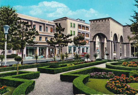 AK Abano Terme. Particolare Giardini pubblici,