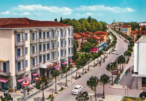 AK Abano Terme. Viale Terme e Stabilimento Termale Patria.