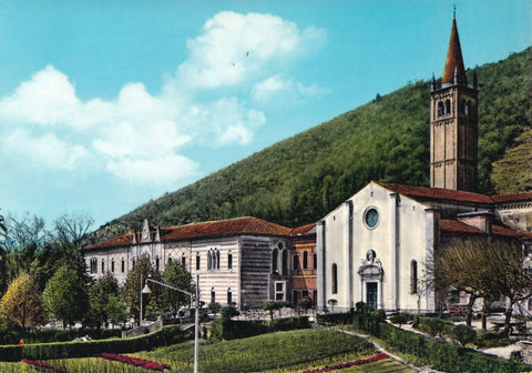 AK Abano Terme. Monteortone. Santuario della B. Vergine della Saute ed Istituto S. T. Salesiano S. Marco.
