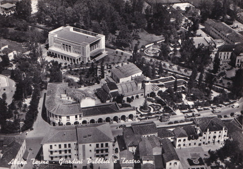 AK Abano Terme. Giardini Pubblici e Teatro.