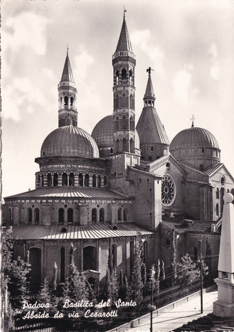 AK Padova. Basilica del Santo. Abside da via Cesarotti.