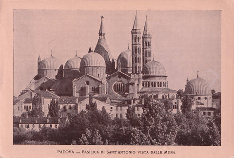 Karte Padova Basilica di Sant'Antonio vista dalle Mura.